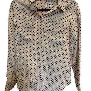 Equipment Black Casual Button Down Shirt